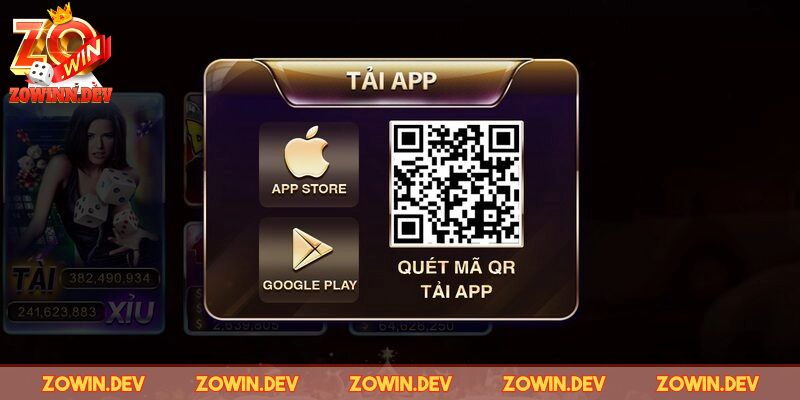 Tải app của cổng game về ngay thiết bị 